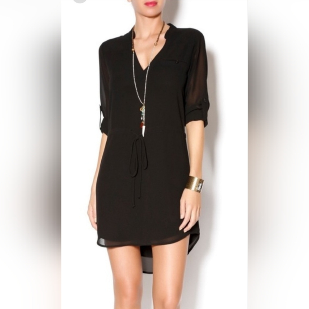 Naked Zebra Black Mini Dress | Small